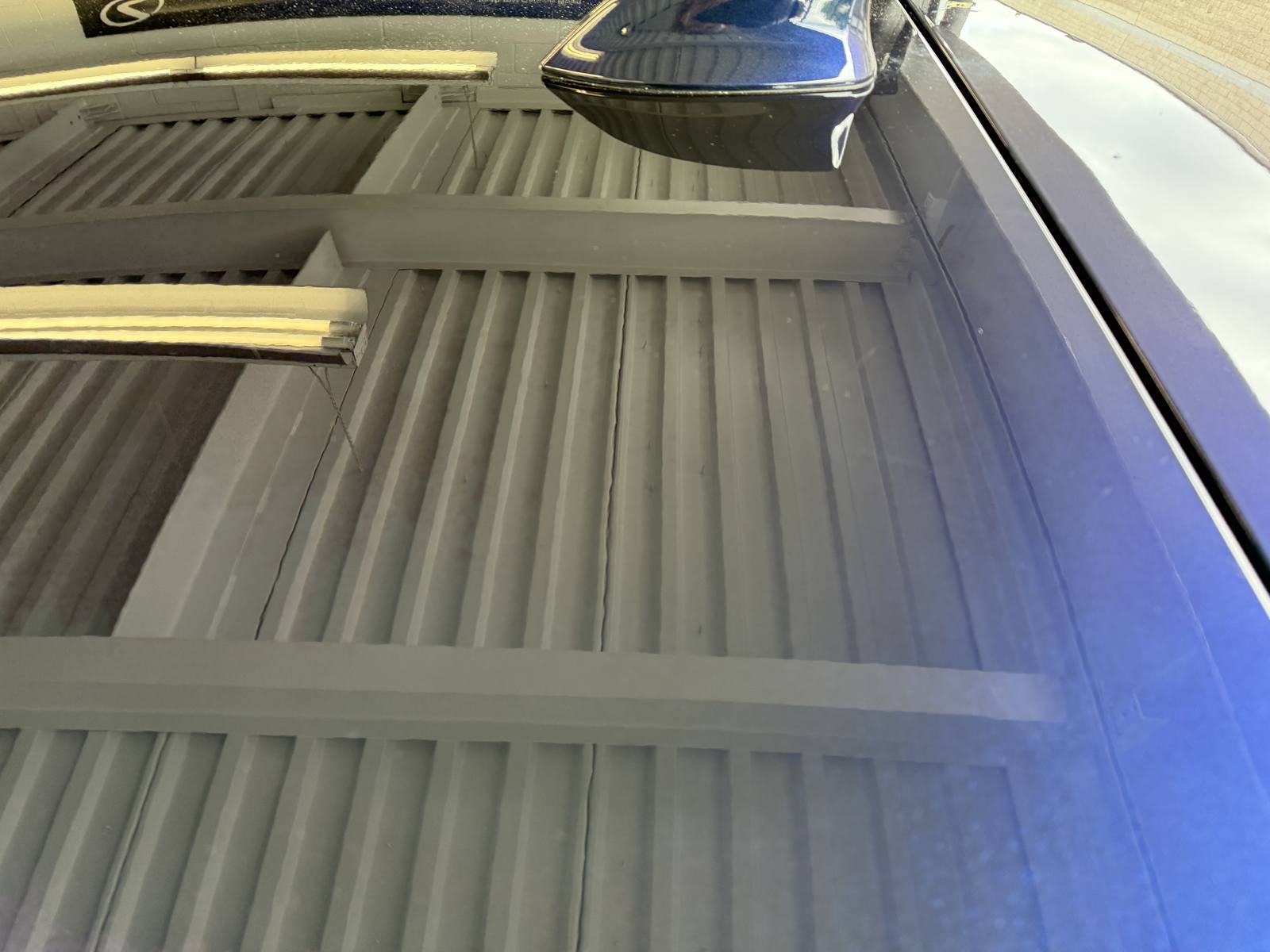 After: Hood scratches, blue metallic